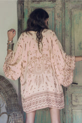 Cow Pattern Chiffon Bikini Cardigan - Dress In Beauty